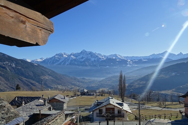Blick von der Unterkunft