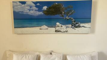 2 bedrooms, in-room safe, iron/ironing board, travel crib