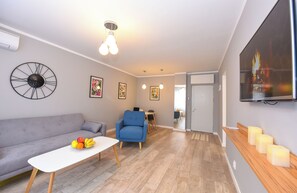 Appartement, 1 chambre, vue ville | Coin séjour