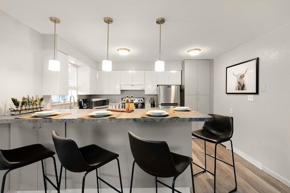 Condo, Multiple Beds (220 Peterson St. (Unit 4)) | Private kitchen - Stunning condo in the heart of Old Town (Fort Collins)