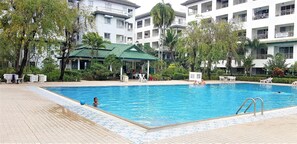 Studio | Pool | Outdoor pool - Large Ground Floor Studio at Baan Suan Lalana (Pattaya)