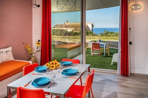 Apartment, 1 Bedroom, Smoking, Patio | Dining room - Apt Mari E Monti A 2 Km Da Riserva Dello Zingaro (Castellammare del Golfo)