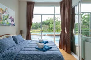 Appartement, 1 chambre, accessible aux personnes à mobilité réduite, vue piscine