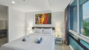 Condo, 2 Bedrooms, Balcony, Pool View | 2 bedrooms - Kris - Modern Spacious 2 Bedroom Condo With Pool (Patong)