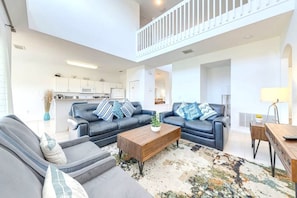 Villa, 5 soverom, privat basseng, hageutsikt | Oppholdsrom