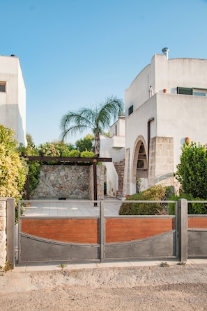 Appartement, 2 chambres, patio, vue sur l’océan | Terrain de l’hébergement 