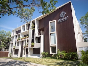 Departamento, 1 habitación, patio, vista a la ciudad | Exterior