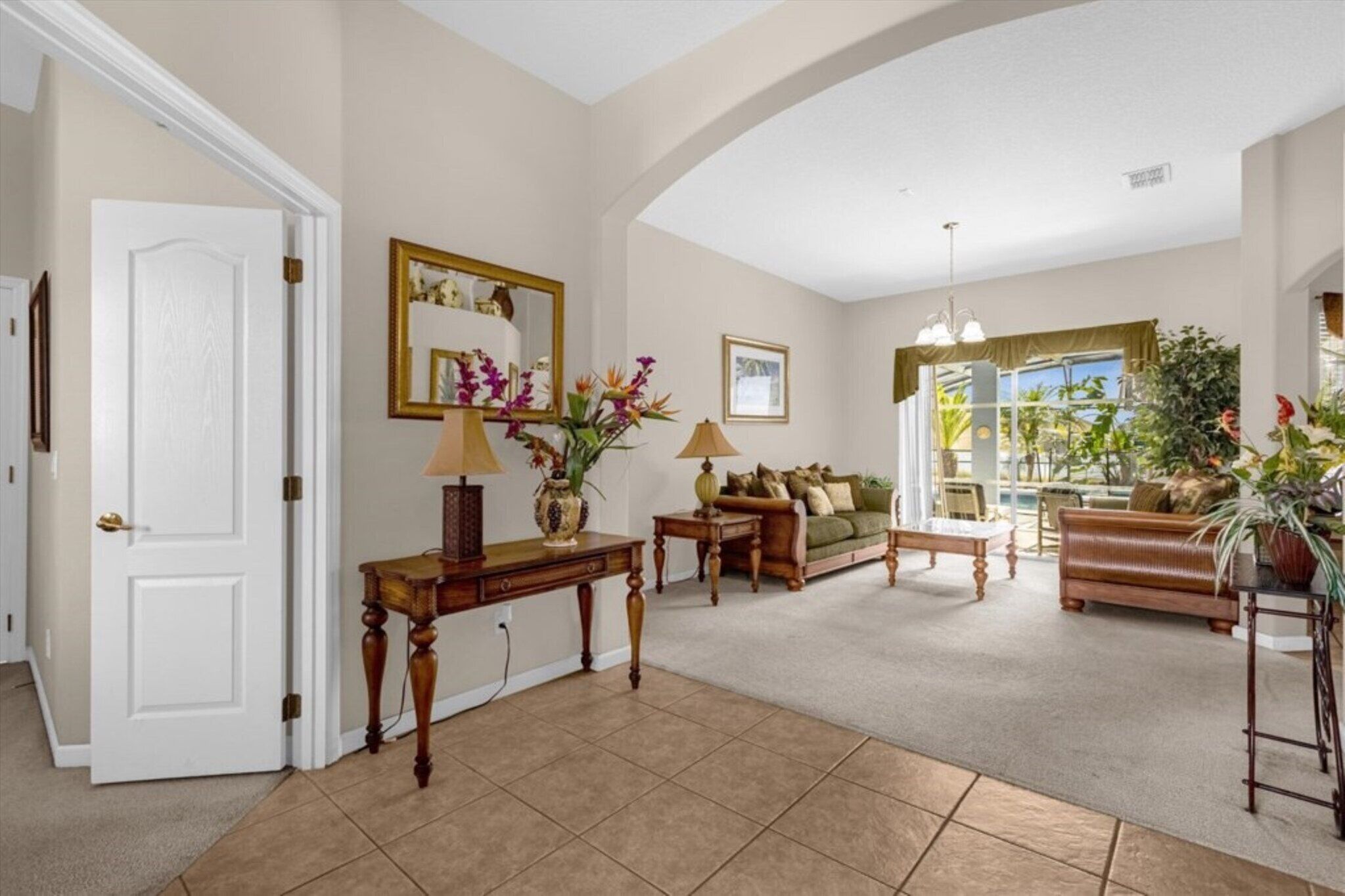 Villa, 4 chambres, piscine privée, vue jardin | Salle de séjour