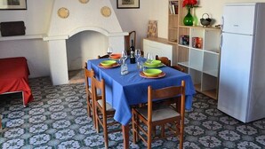Apartment, 2 Bedrooms, Smoking, Balcony | Dining - Beautiful Apartment On The Beach In Central Location With Spacious Balcony Pets (Melendugno)