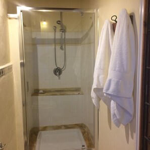 Bathroom shower - Adorable Tuscan Cottage With Beautiful Garden Just Outside Lucca, Sleeps 2 (Capannori)