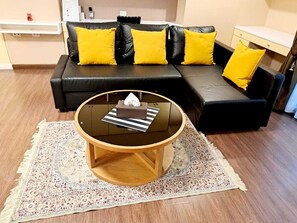 Apartment, 2 Bedrooms, Accessible, Balcony | Living area - 3B - 2 Bedroom Downtown Apartment With Shared Pool (Bangkok)
