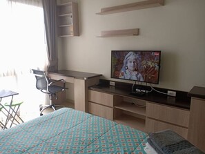 อพาร์ทเมนท์, 1 ห้องนอน, พร้อมสิ่งอำนวยความสะดวกสำหรับผู้พิการ, ระเบียง | 1 ห้องนอน