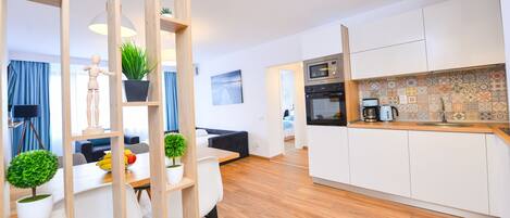 Appartement, 2 chambres, fumeur, balcon | Cuisine privée