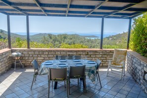 Villa, 3 chambres, patio, vue océan | Terrasse/Patio