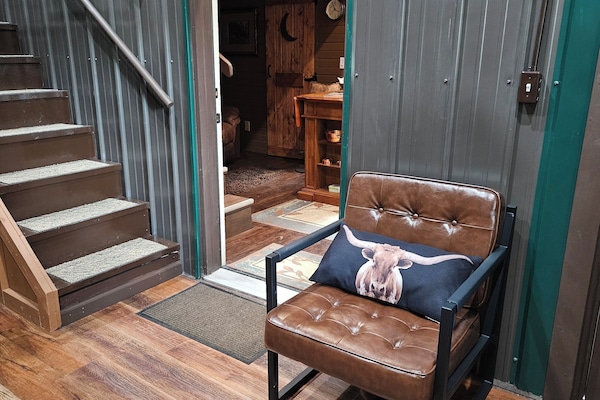 Entrance into tiny house section