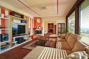 Villa, 3 Schlafzimmer, barrierefrei, eigener Pool | Innenbereich