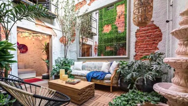 Terrace/patio - Casa Kanabri Hostal Boutique - Hostel (Mexico City)