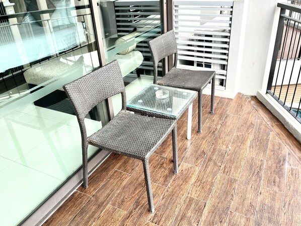 Condo, 1 chambre, accessible aux personnes à mobilité réduite, balcon | Terrasse/patio