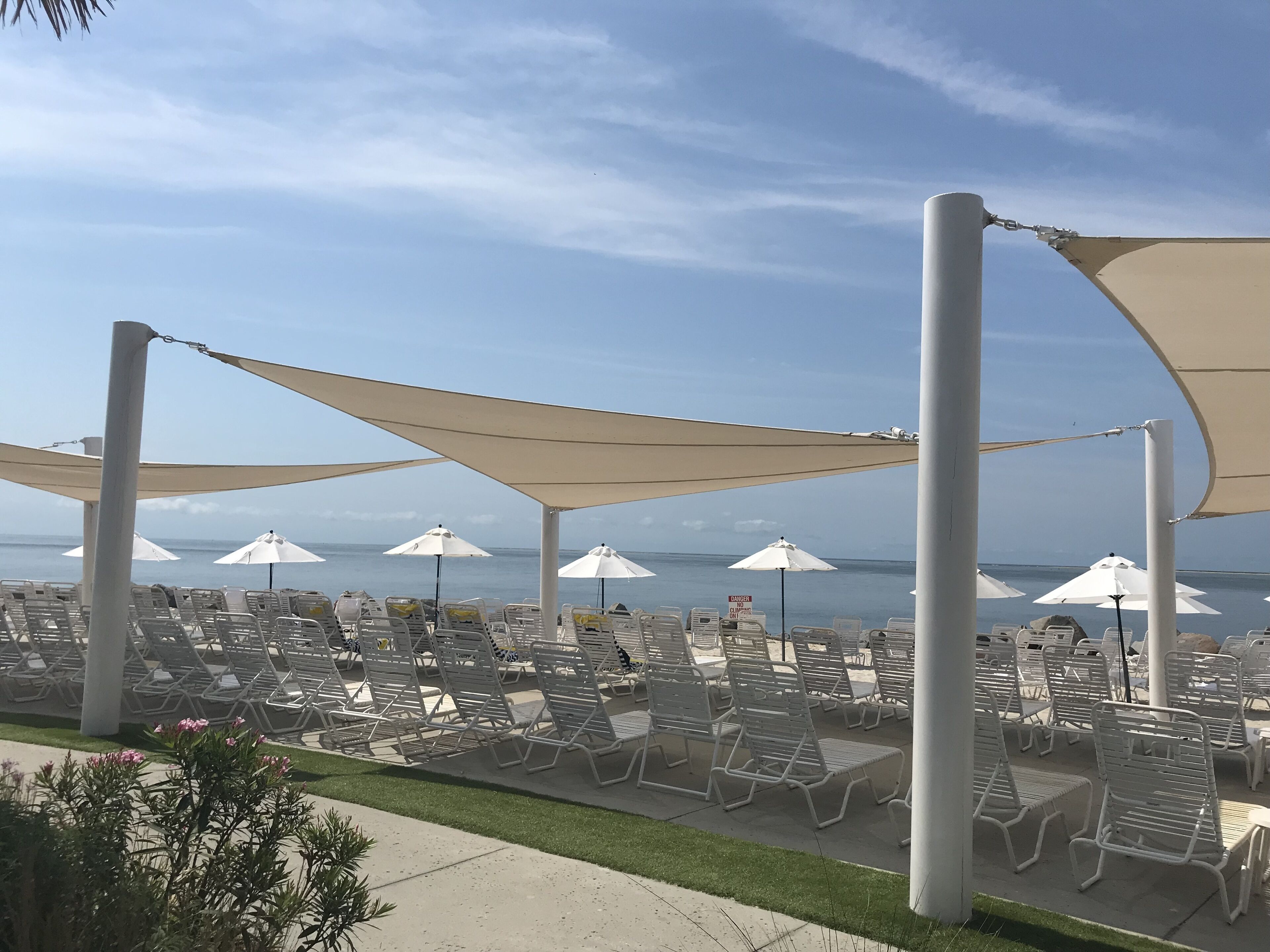 Outdoor banquet area