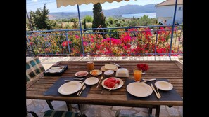 Villa, 3 Bedrooms, Balcony, Garden View | Outdoor dining - Despite Corona Summer Vacation on Southern Greek Beaches (Pylos-Nestoras)
