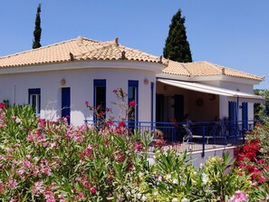 Villa, 3 Bedrooms, Balcony, Garden View | Exterior - Despite Corona Summer Vacation on Southern Greek Beaches (Pylos-Nestoras)