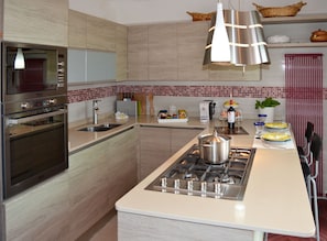 Apartment, 2 Bedrooms, Patio, Ocean View | Private kitchen - Joyce Home is an Elegant Appartament With an Amazing View on the Gulf of Naples (Sorrento)