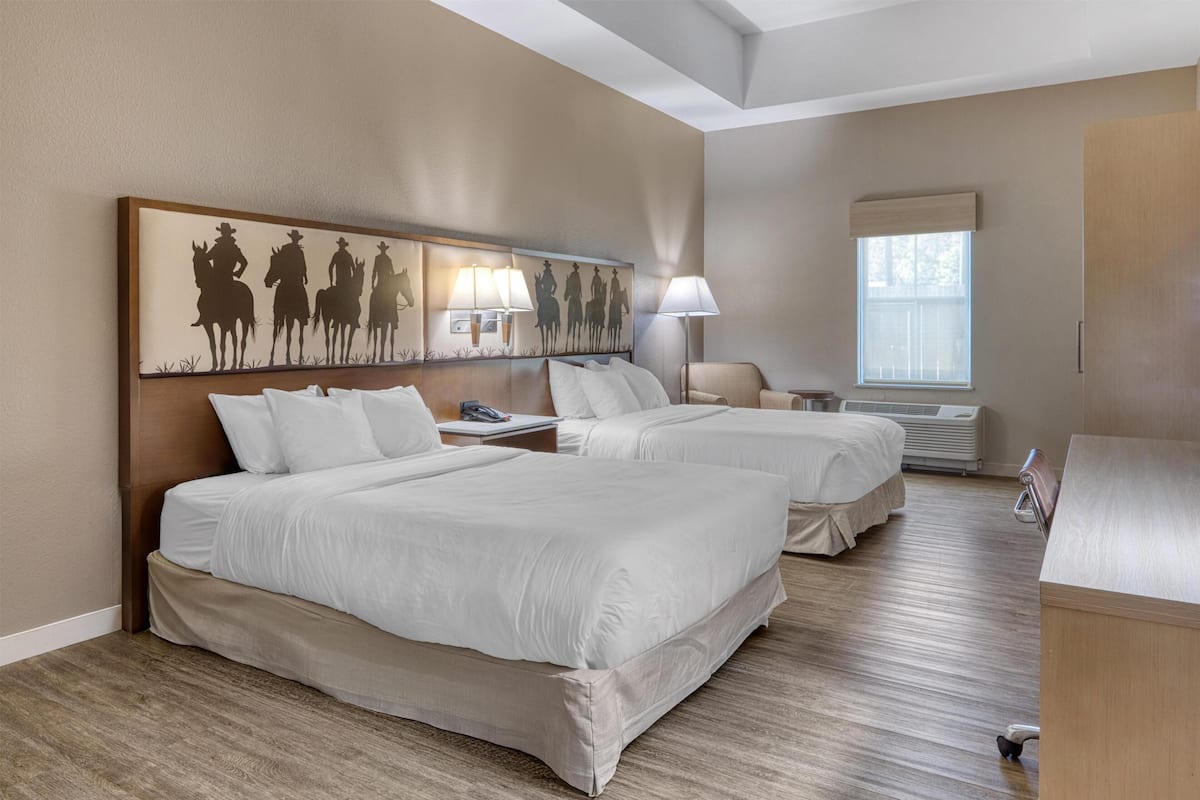 Suite, 2 Queen Beds, Accessible, Refrigerator & Microwave | Premium bedding, desk, laptop workspace, free WiFi