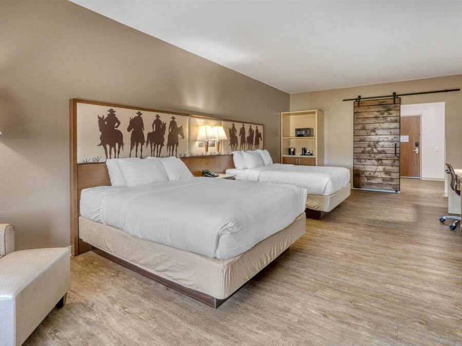 Suite, 2 Queen Beds, Non Smoking, Refrigerator & Microwave | Premium bedding, desk, laptop workspace, free WiFi