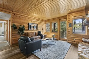 TV, fireplace, offices