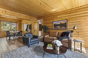 TV, fireplace, offices