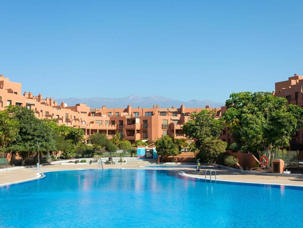 Pool - Cosy apartment for 4 people with WIFI, pool, TV, terrace and pets allowed (Granadilla De Abona)