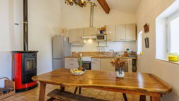 Microwave, oven, dishwasher, freezer