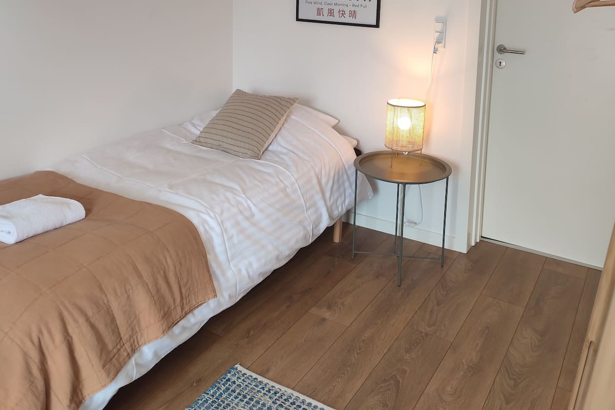 2 bedrooms, individually furnished, desk, laptop workspace