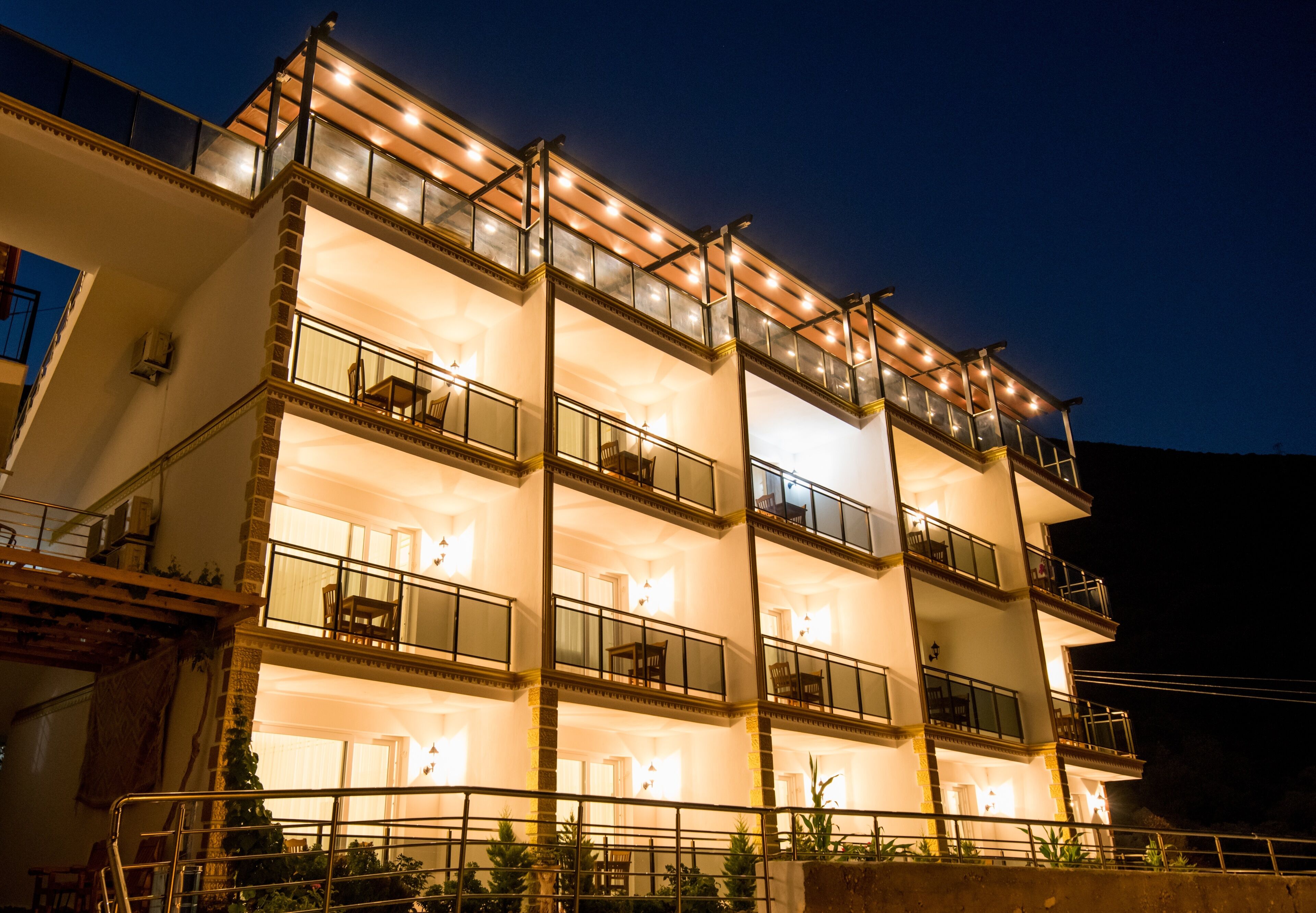 front of property – evening/night