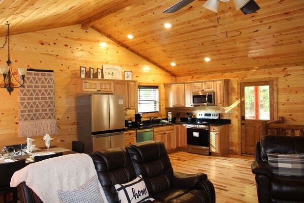 Smart TV, fireplace, video games