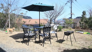 屋外ダイニングエリア
