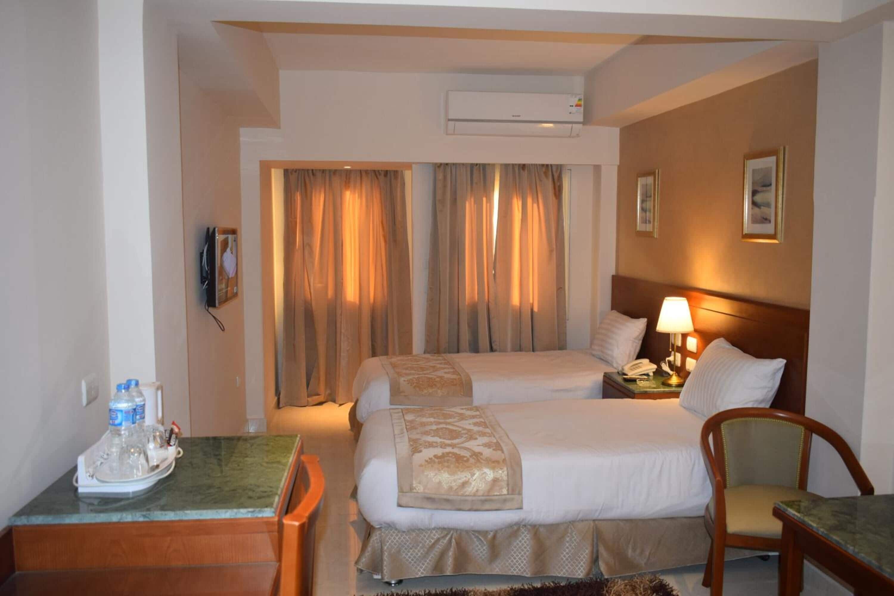 Egyptian cotton sheets, premium bedding, pillow-top beds, free minibar