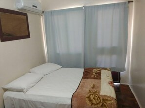Blackout curtains, free WiFi, bed sheets