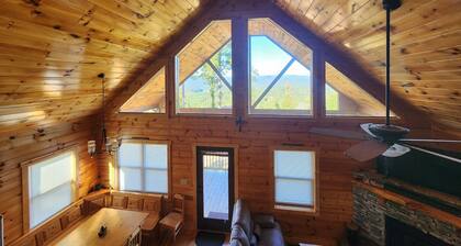 Breathtaking Panoramic Skyline Mountain Top View Cabin