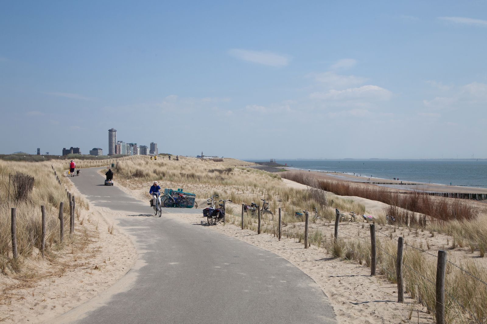 Vlak bij het strand