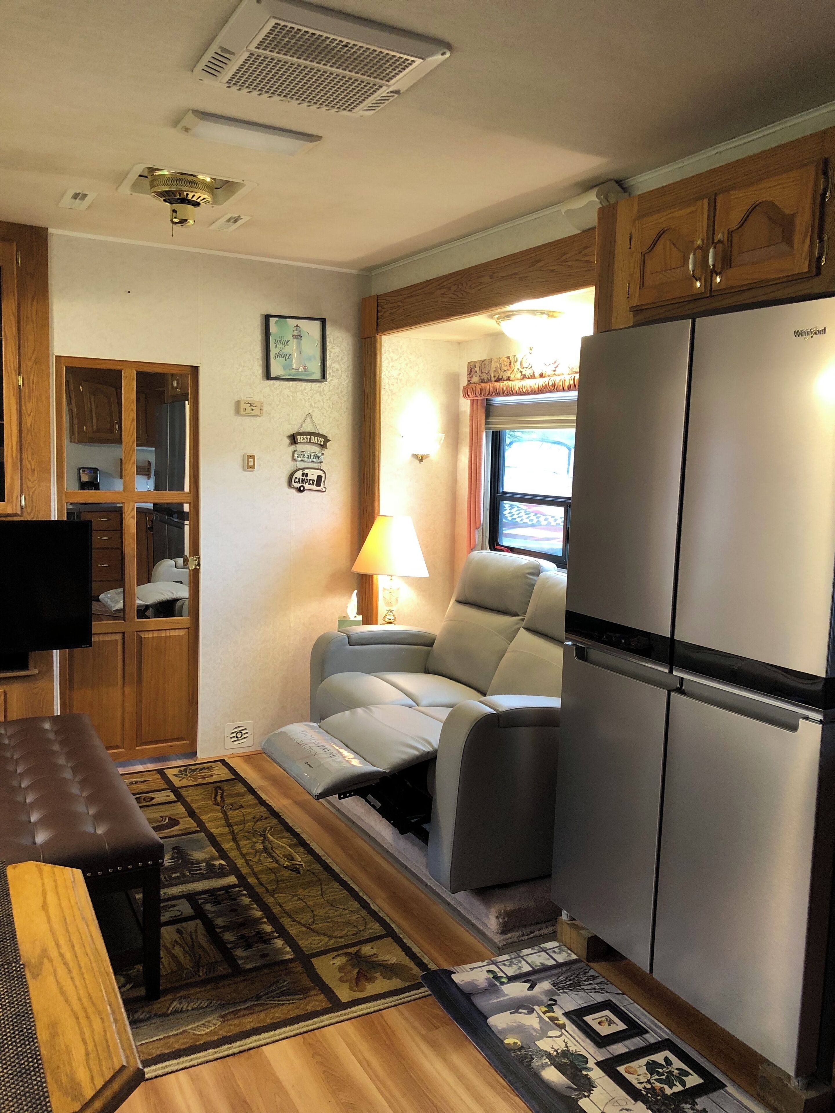 TV, DVD player, stereo