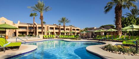 屋外プール、温水プール