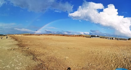 Holiday house "White Shell" - large garden - parking lot directly at the house
