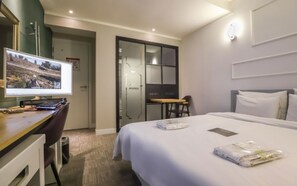 Standard Double Room | Individually furnished, desk, laptop workspace, blackout drapes
