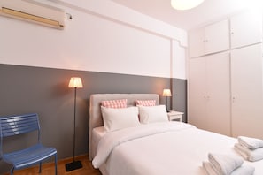 Apartment, 1 Bedroom | 1 bedroom, laptop workspace, iron/ironing board, free WiFi