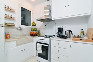 Appartamento, 1 camera da letto | Cucina privata | Frigorifero, microonde, forno, piano cottura