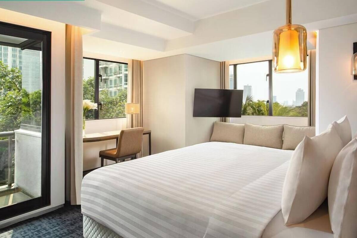 Premier kamer, 3 slaapkamers | Een strijkplank/strijkijzer, gratis wifi
