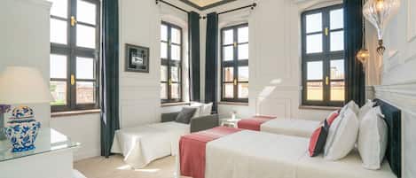 Egyptian cotton sheets, premium bedding, down duvets, memory-foam beds