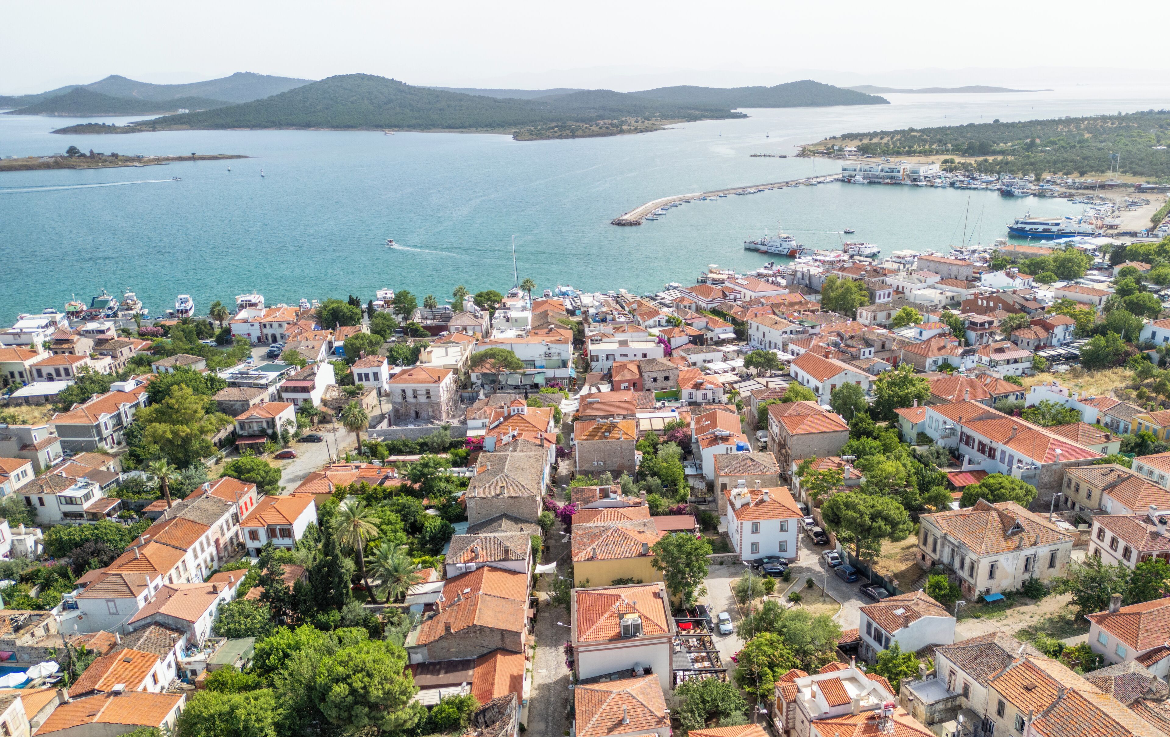 Konaklama yerinden şehir manzarası