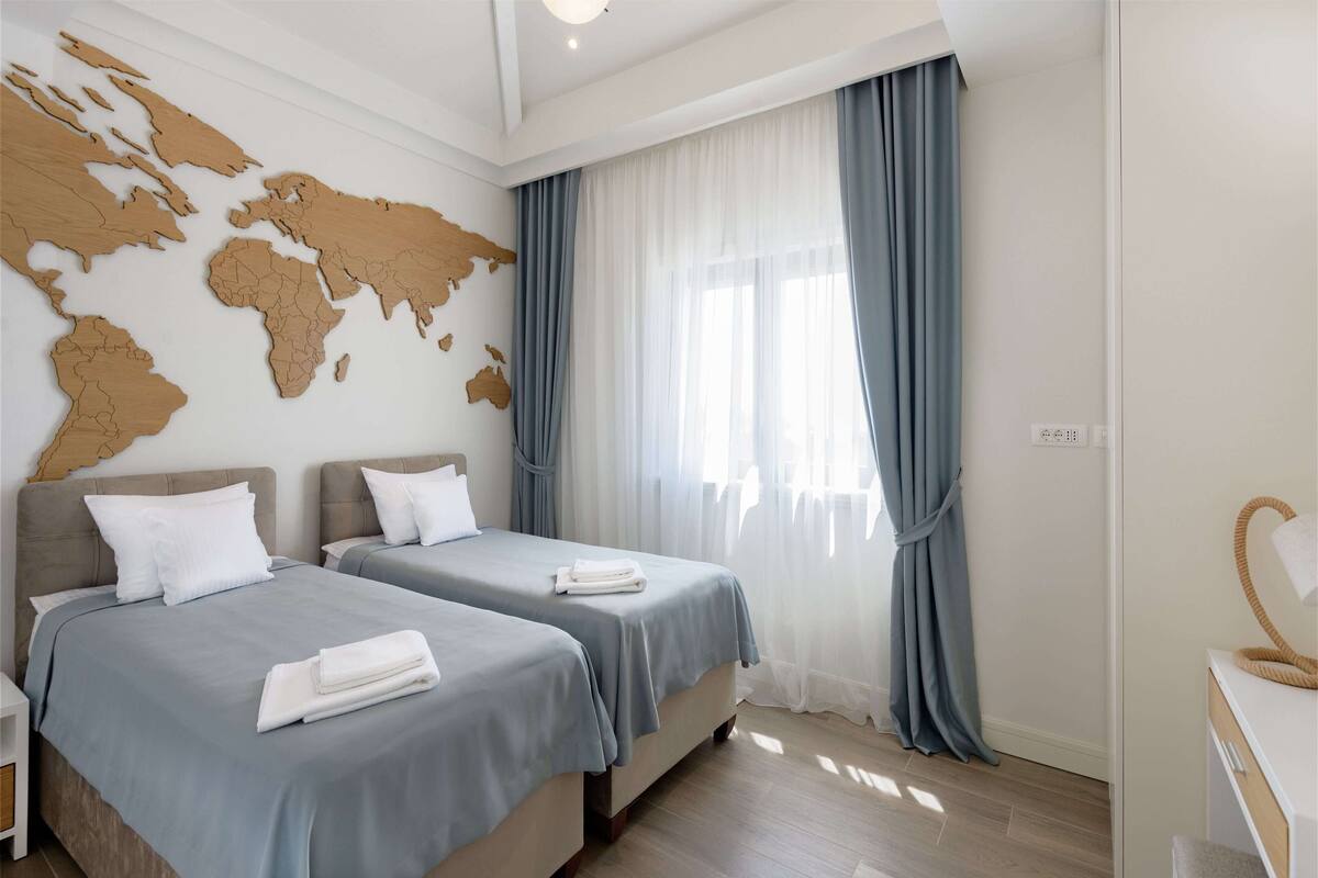 Appartement, 1 slaapkamer (C-4228) | 1 slaapkamer, een kluis op de kamer, individueel gedecoreerd